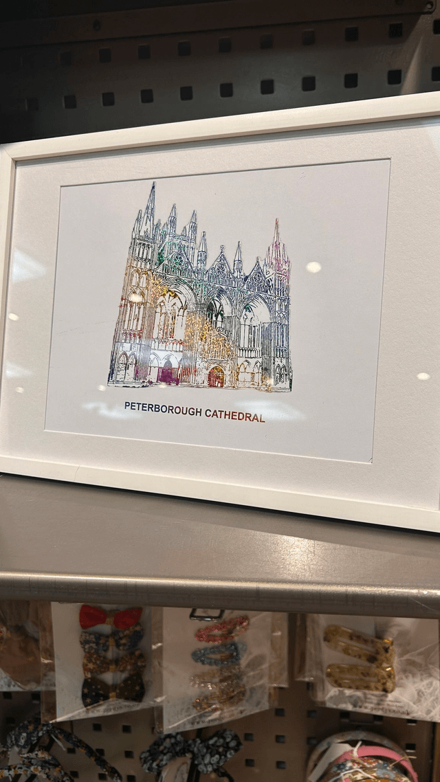 Peterborough Cathedral A4 Foil Print